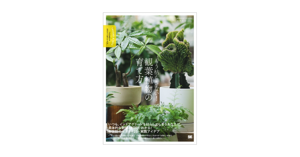 もう枯らさない！観葉植物の育て方 プロが教えるセオリー＆アイデア