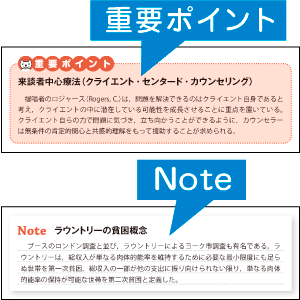 「重要ポイント」「Note」でプラスαの知識を習得！