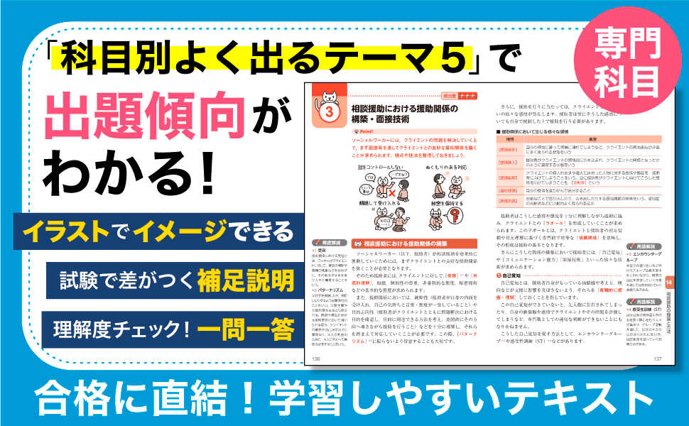 「科目別よく出るテーマ５」で出題傾向がわかる！