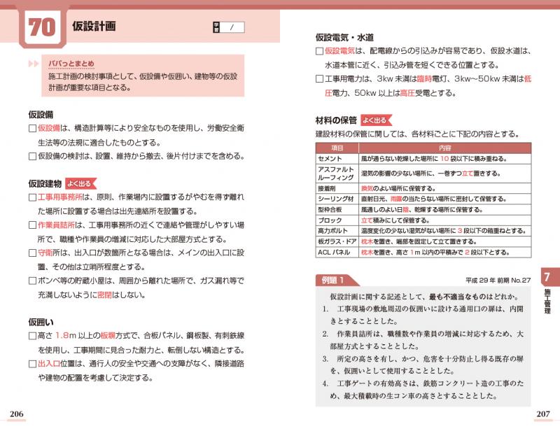 建築土木教科書 2級建築施工管理技士［第一次検定］出るとこだけ！（吉井 和子 池本 幸一 速水 洋志）｜翔泳社の本