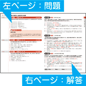 見開きレイアウトで効率よく学習できる！