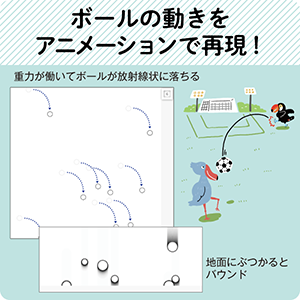 放り投げたボールの動きを再現しよう