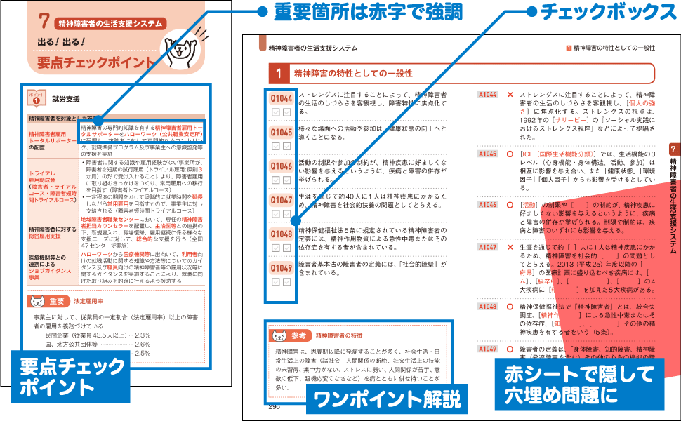 福祉教科書 精神保健福祉士 出る！出る！一問一答 専門科目 第4版 電子 