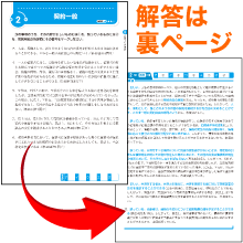 解答は問題文の裏ページに掲載