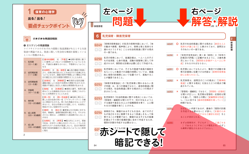 出る！出る！一問一答　2023年版（保育士試験対策委員会）｜翔泳社の本　福祉教科書　保育士