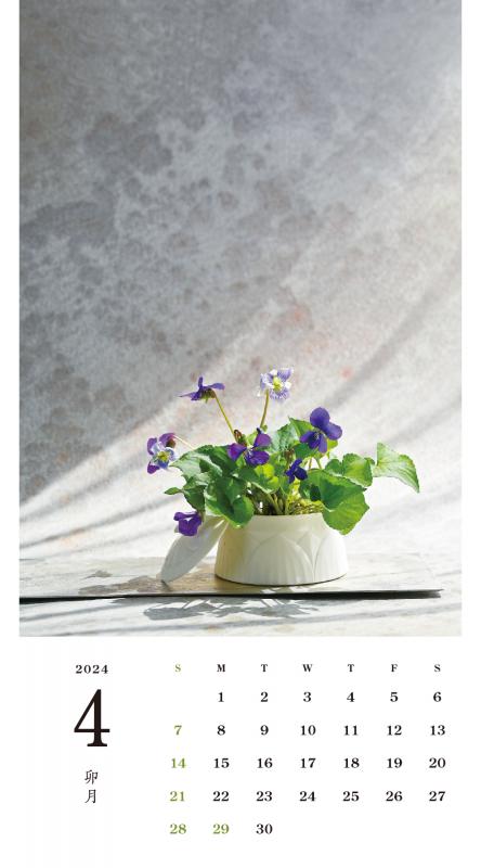 季節のしつらい小さな和の花 カレンダー 2024(谷 恭子)|翔 季節のしつらい小さな和の花 カレンダー 2024(谷 恭子)|翔