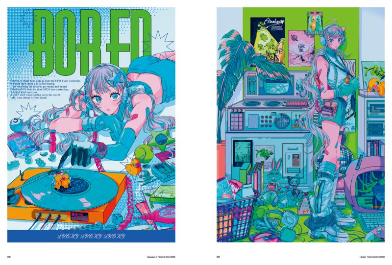 アート・デザイン・音楽 LULUCO SUMMER BOOKLET LUCKY najuco作品集 ILLUSTRATION MAKING ＆ VISUAL BOOK