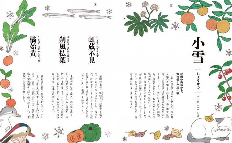 暮らしの図鑑 暦のことば 月の暦×二十四節気と七十二候の基礎知識×12
