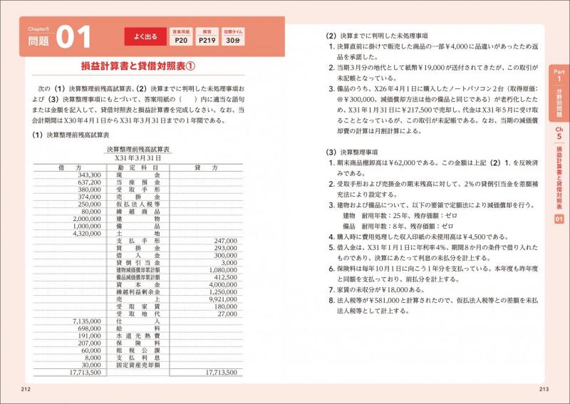 簿記教科書 パブロフ流でみんな合格 日商簿記3級 分野別問題＆予想模試