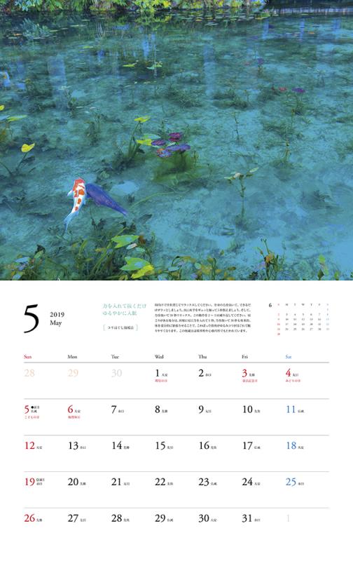 心やすらぐ、ぐっすり眠れる 夢の絶景カレンダー 2019（SE編集部 芦澤